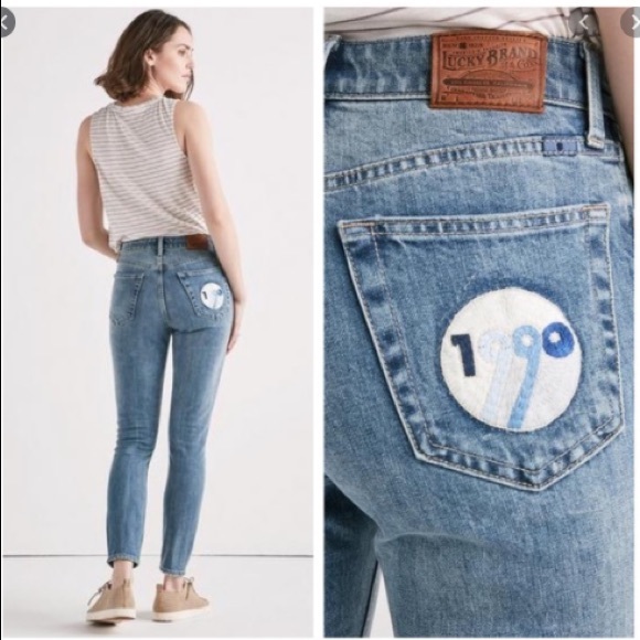 Lucky Brand Bridgette High Rise Skinny Jeans 1990 - Picture 2 of 11